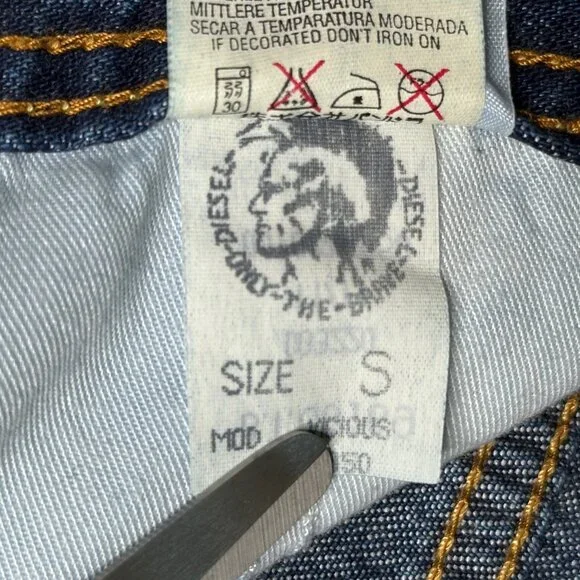 Diesel Jeans Vicious Wide Leg Size 26x31 Denim Blue NWT